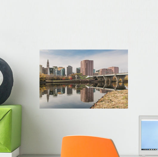 Downtown Hartford Connecticut Wall Decal