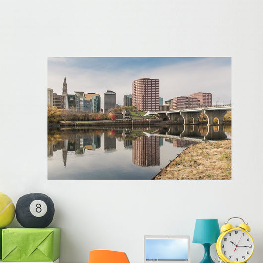 Downtown Hartford Connecticut Wall Decal