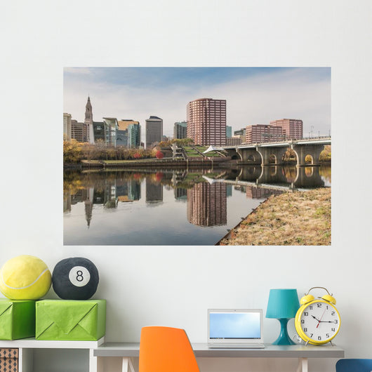 Downtown Hartford Connecticut Wall Decal