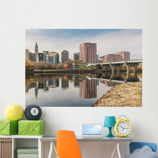 Downtown Hartford Connecticut Wall Decal