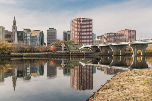 Downtown Hartford Connecticut Wall Decal