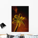 Tropical Palm Tree At Night Wall Mural