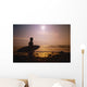 Surfer At The End Of The Day On The Beach Wall Mural