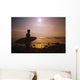 Surfer At The End Of The Day On The Beach Wall Mural