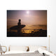 Surfer At The End Of The Day On The Beach Wall Mural