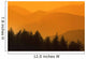 Trees Silhouetted Against Hills, British Columbia, Canada Wall Mural