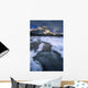 Freezing Mountainous River, Banff, Alberta, Canada Wall Mural