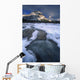 Freezing Mountainous River, Banff, Alberta, Canada Wall Mural