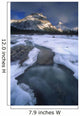 Freezing Mountainous River, Banff, Alberta, Canada Wall Mural