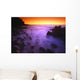 Sunset Over Water, Hawaii, Usa Wall Mural