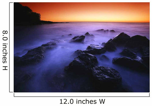 Sunset Over Water, Hawaii, Usa Wall Mural