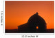Silhouetted Building Wall Mural