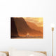 Incoming Tide Against The Mountains, Hawaii, Usa Wall Mural