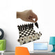 Chess Being Played With Little People Wall Mural