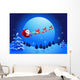 Christmas Night and Santa Claus Wall Mural