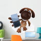 Dog and Cellphone Wall Decal