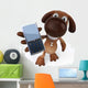 Dog and Cellphone Wall Decal
