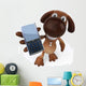 Dog and Cellphone Wall Decal