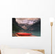 Canoes Lined On A Dock Wall Mural
