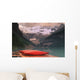 Canoes Lined On A Dock Wall Mural