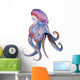 Purple Watercolor Octopus Wall Decal
