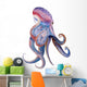 Purple Watercolor Octopus Wall Decal