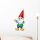 Cute Cartoon Garden Gnome Wall Decal