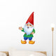 Cute Cartoon Garden Gnome Wall Decal