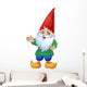 Cute Cartoon Garden Gnome Wall Decal