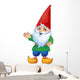 Cute Cartoon Garden Gnome Wall Decal