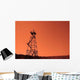Oil Derrick during Sunset Wall Decal