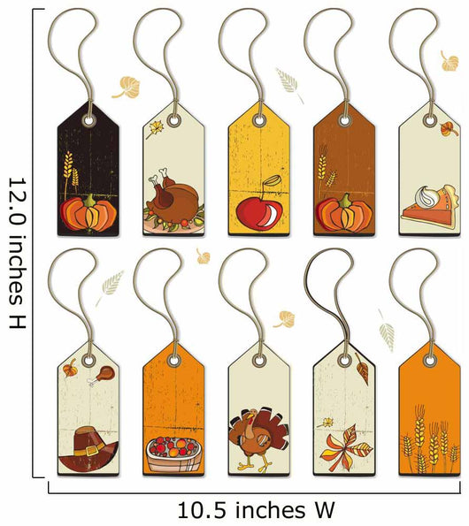 Thanksgiving Collection of tags. Wall Decal