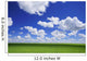White Clouds In The Sky And Green Meadow Wall Mural