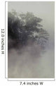 Tree Shrouded In Fog Wall Mural