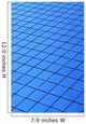 Symmetrical Pattern Of Blue Squares Wall Mural