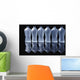 Six Glass Bottles Wall Mural