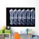 Six Glass Bottles Wall Mural