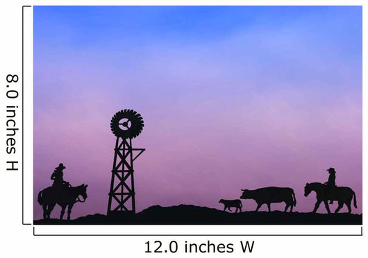 End Of The Day At Cattle Round Up Southern Alberta Canada Wall Mural