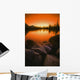 A Pond At Sunset, British Columbia, Canada Wall Mural