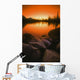 A Pond At Sunset, British Columbia, Canada Wall Mural