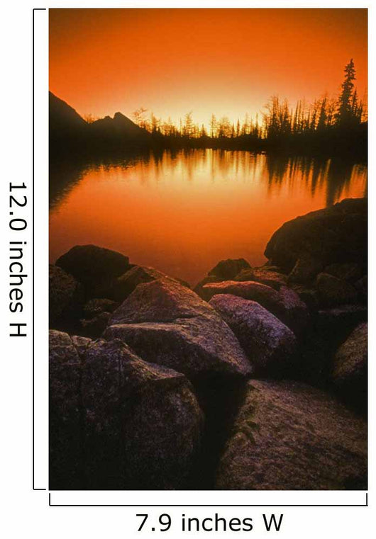 A Pond At Sunset, British Columbia, Canada Wall Mural
