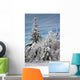 Winter Trees Snow Wall Decal Design 2