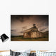 A Simple Wooden Church Wall Mural