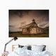 A Simple Wooden Church Wall Mural