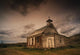 A Simple Wooden Church Wall Mural