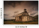 A Simple Wooden Church Wall Mural
