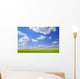 Scenic View Of Meadow And Canola Crop Wall Mural