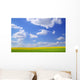 Scenic View Of Meadow And Canola Crop Wall Mural