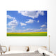 Scenic View Of Meadow And Canola Crop Wall Mural