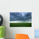 A Cloudy Sky Over A Field, Alberta, Canada Wall Mural